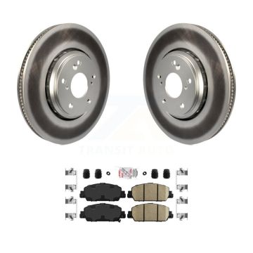 Front Coat Brake Rotor Ceramic Pad Kit For Honda Accord Hybrid EX-L Touring KGA-100122