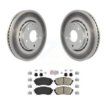 Front Coated Disc Brake Rotor & Ceramic Pad Kit For 2019-2021 Mazda 6 Naturally Aspirated KGA-100138