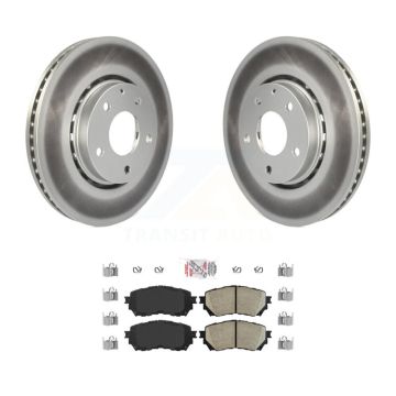 Front Coated Disc Brake Rotor & Ceramic Pad Kit For 2019-2021 Mazda 6 Naturally Aspirated KGA-100139