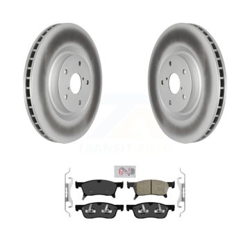 Front Coated Disc Brake Rotors And Ceramic Pads Kit For 2019-2024 Subaru Ascent KGA-100147