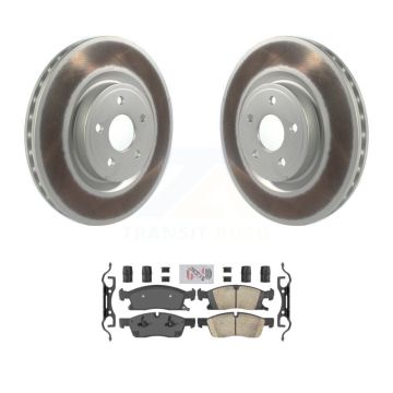 Front Coat Brake Rotors Ceramic Pad Kit For Dodge Durango With 380mm Diameter Rotor KGA-100157