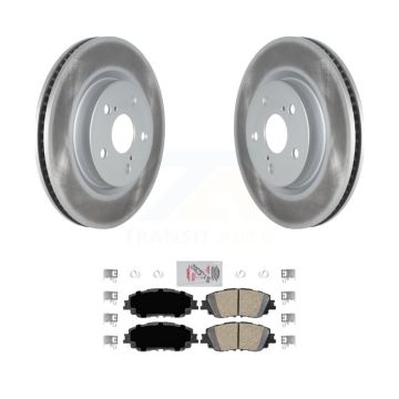 Front Coated Brake Rotor & Ceramic Pad Kit For Toyota RAV4 Camry Corolla Cross Lexus C-HR KGA-100161