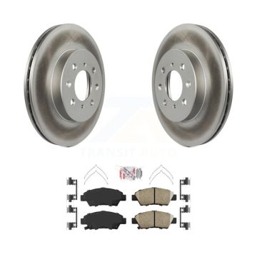 Front Coated Disc Brake Rotors And Ceramic Pads Kit For Honda Fit KGA-100167