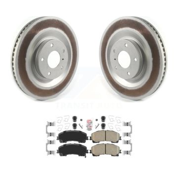Front Coated Disc Brake Rotors And Ceramic Pads Kit For INFINITI QX50 QX55 KGA-100170
