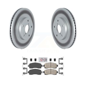 Front Coated Disc Brake Rotors And Ceramic Pads Kit For Subaru Forester KGA-100192
