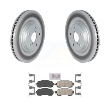 Front Coated Brake Rotor Ceramic Pad Kit For Subaru Forester Outback Crosstrek WRX Legacy KGA-100193