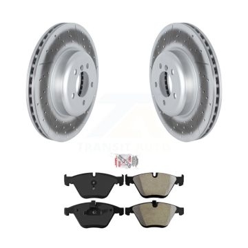 Front Coated Disc Brake Rotors And Semi-Metallic Pads Kit For 2013 BMW 328i xDrive 335i KGA-100212
