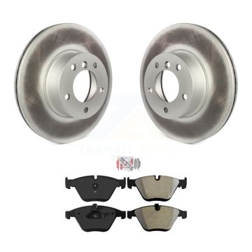 Front Coated Disc Brake Rotors And Semi-Metallic Pads Kit For BMW 328i xDrive X1 328xi KGA-100218