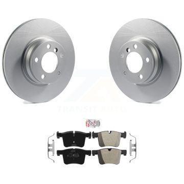 Front Coated Disc Brake Rotors And Semi-Metallic Pads Kit For BMW 328i 330e KGA-100223