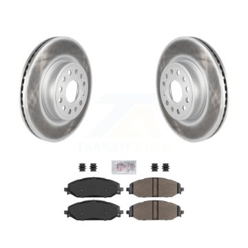 Front Coated Disc Brake Rotors And Semi-Metallic Pads Kit For Ram 1500 KGA-100229
