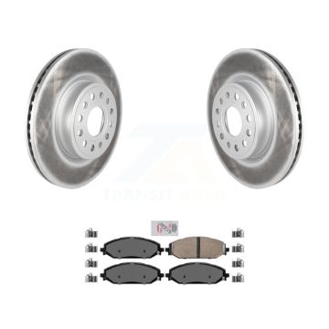 Front Coated Disc Brake Rotors And Ceramic Pads Kit For Ram 1500 KGA-100230