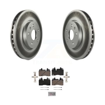 Front Coated Disc Brake Rotors And Ceramic Pads Kit For Chevrolet Corvette KGA-100241