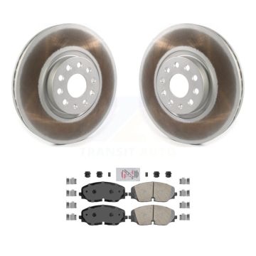 Front Coated Disc Brake Rotors And Ceramic Pads Kit For Volkswagen Atlas Cross Sport KGA-100242