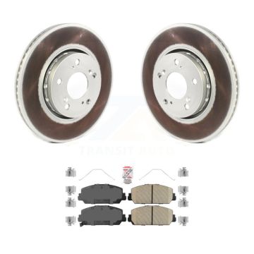 Front Coated Disc Brake Rotors And Ceramic Pads Kit For Acura RLX KGA-100271