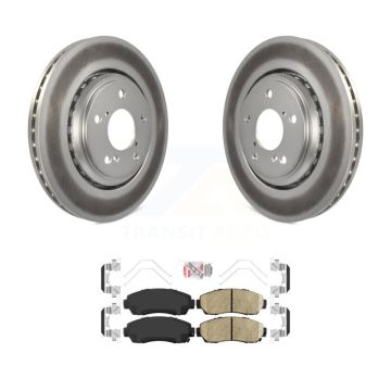 Front Coated Disc Brake Rotors And Ceramic Pads Kit For Honda Odyssey Passport KGA-100282