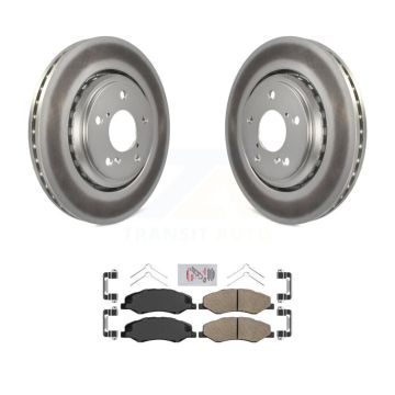 Front Coated Disc Brake Rotors And Ceramic Pads Kit For 2018-2023 Honda Odyssey KGA-100286