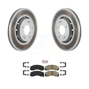 Front Coated Disc Brake Rotors And Ceramic Pads Kit For Mitsubishi Lancer KGA-100300