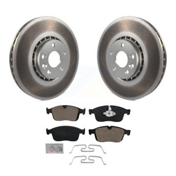 Front Coat Brake Rotors Ceramic Pad Kit For 17 Volvo XC60 With 328mm Diameter Rotor KGA-100306