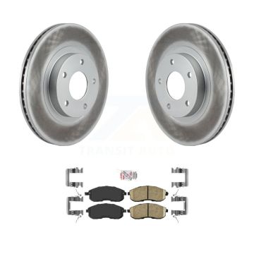 Front Coated Disc Brake Rotors And Ceramic Pads Kit For 2002-2003 Nissan Maxima KGA-100318