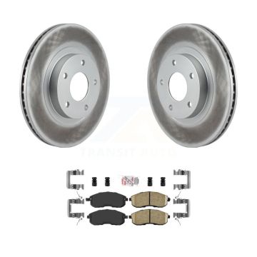Front Coated Disc Brake Rotors And Ceramic Pads Kit For 2002-2003 Nissan Maxima KGA-100319