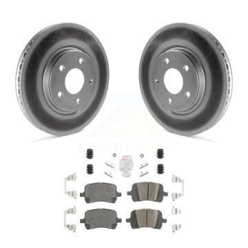 Front Coated Brake Rotor Ceramic Pad Kit For Chevrolet Malibu Pontiac G5 G6 Cobalt Saturn KGA-100324
