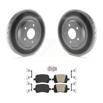 Front Coated Brake Rotor Ceramic Pad Kit For Chevrolet Malibu Pontiac G5 G6 Cobalt Saturn KGA-100325