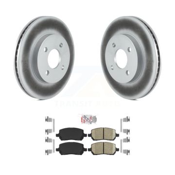 Front Coat Brake Rotor Ceramic Pad Kit For Chevrolet Cobalt Pontiac G5 Saturn Ion Pursuit KGA-100330