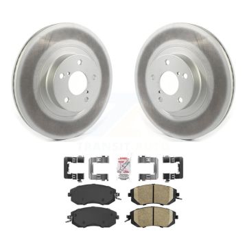 Front Coated Brake Rotor Ceramic Pad Kit For Subaru Forester Impreza XV Crosstrek Outback KGA-100338