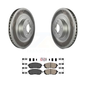 Front Coated Brake Rotors Ceramic Pad Kit For Subaru Forester Impreza Outback Legacy Baja KGA-100341