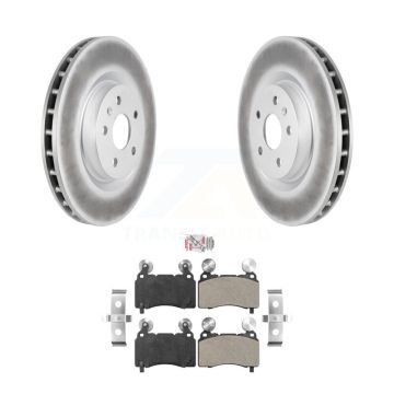 Front Coated Disc Brake Rotors And Semi-Metallic Pads Kit For Chevrolet Camaro SS KGA-100373