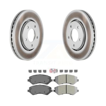 Front Coat Disc Brake Rotor Semi-Metallic Pad Kit For Dodge Caravan Grand Chrysler Town & KGA-100381