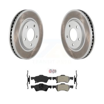 Front Coat Disc Brake Rotor Semi-Metallic Pad Kit For Dodge Grand Caravan Chrysler Town & KGA-100383