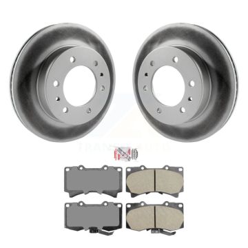 Front Coated Disc Brake Rotors And Ceramic Pads Kit For Hummer H3 H3T KGA-100397