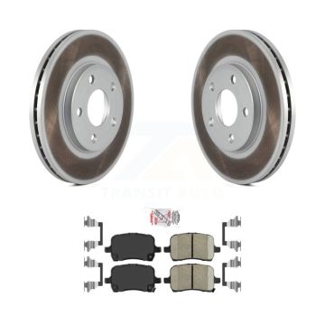 Front Coated Disc Brake Rotors And Ceramic Pads Kit For Chevrolet Malibu KGA-100398