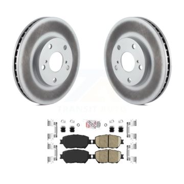 Front Coated Disc Brake Rotors Ceramic Pad Kit For Toyota Camry With 275mm Diameter Rotor KGA-100417