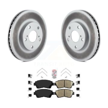 Front Coated Disc Brake Rotors Ceramic Pad Kit For Toyota Camry Sienna Avalon Lexus ES300 KGA-100424