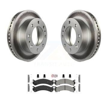 Front Coat Brake Rotor Semi-Metallic Pad Kit For GMC Chevrolet Savana 3500 Express Sierra KGA-100430