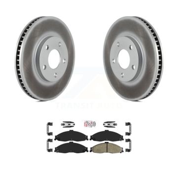 Front Coated Disc Brake Rotor Semi-Metallic Pad Kit For Pontiac Firebird Chevrolet Camaro KGA-100437