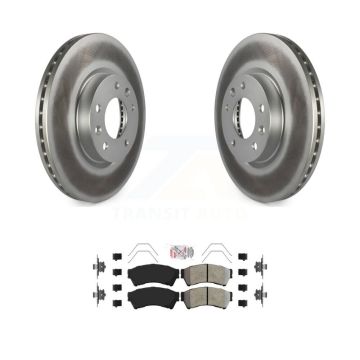 Front Coated Brake Rotor Semi-Metallic Pad Kit For Ford Fusion Mazda 6 Lincoln MKZ Zephyr KGA-100440