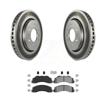 Front Coat Brake Rotors Semi-Metallic Pad Kit For Ford F-150 Expedition Lincoln Navigator KGA-100442