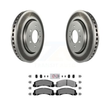 Front Coat Brake Rotors Semi-Metallic Pad Kit For Ford F-150 Expedition Lincoln Navigator KGA-100444