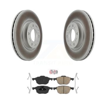 Front Coated Disc Brake Rotors And Ceramic Pads Kit For Mazda 3 5 Sport KGA-100459