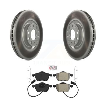 Front Coated Disc Brake Rotors And Semi-Metallic Pads Kit For Audi A6 Quattro S4 KGA-100501
