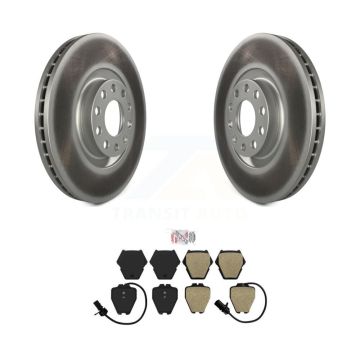 Front Coated Disc Brake Rotors And Semi-Metallic Pads Kit For Audi A4 Quattro S4 A6 S6 KGA-100503