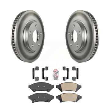Front Coat Brake Rotor Ceramic Pad Kit For Buick Pontiac LaCrosse Grand Prix Allure Relay KGA-100505