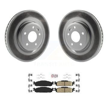 Front Coat Disc Brake Rotor Ceramic Pad Kit For Ford Explorer Flex Taurus Lincoln MKT MKS KGA-100518