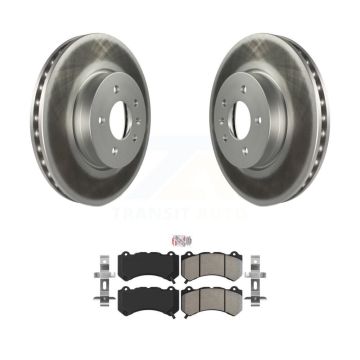 Front Coated Disc Brake Rotors And Semi-Metallic Pads Kit For Cadillac ATS V KGA-100582