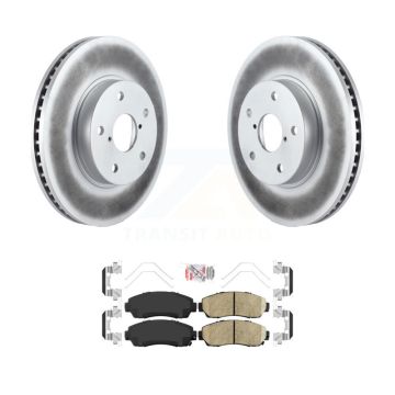 Front Coated Disc Brake Rotors And Ceramic Pads Kit For 2016-2019 Subaru Legacy 2.5L KGA-100590
