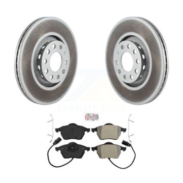 Front Coated Disc Brake Rotors And Semi-Metallic Pads Kit For Audi A4 Quattro A6 S6 S4 KGA-100595