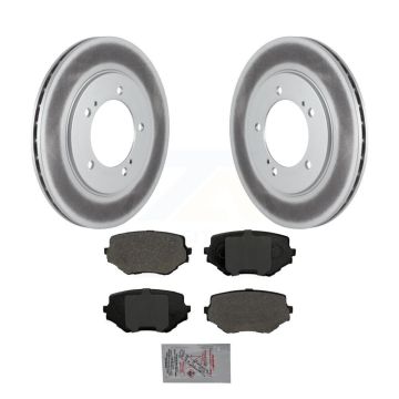 Front Coated Disc Brake Rotors And Semi-Metallic Pads Kit For Suzuki Grand Vitara XL-7 KGA-100599